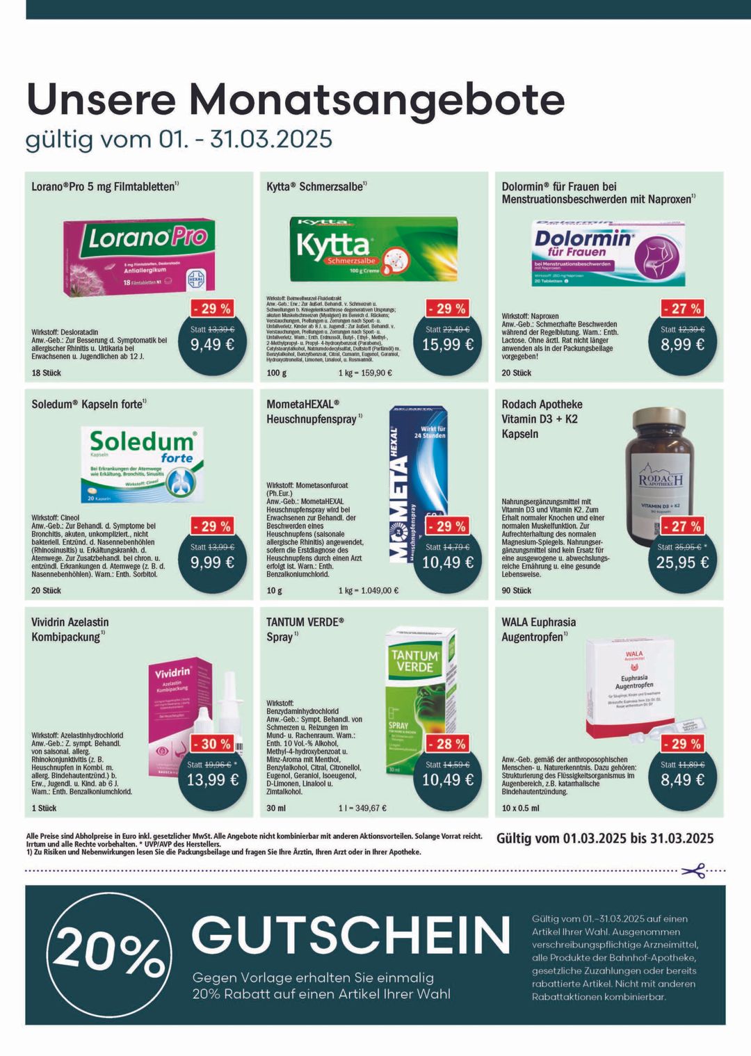 Unsere Monatsangebote