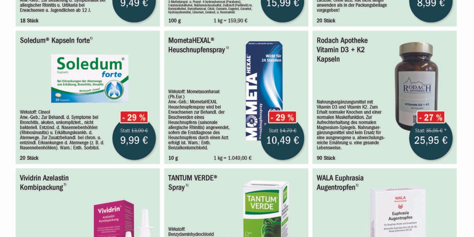 Unsere Monatsangebote