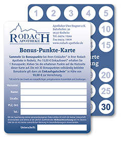 Unsere Bonuspunkte
