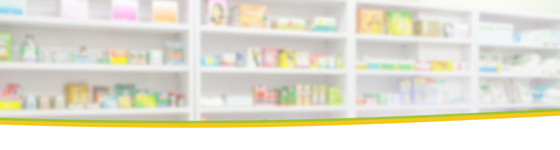Regale mit Medikamente