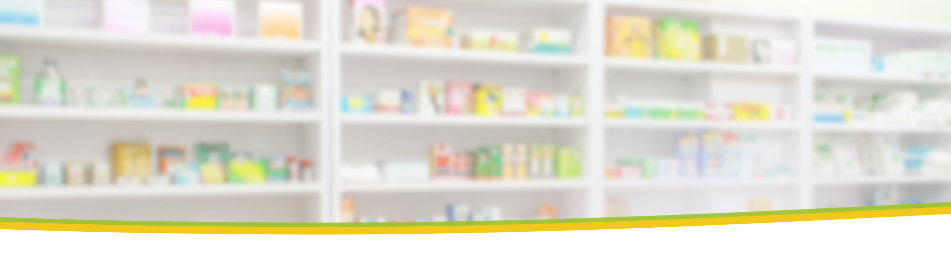 Regale mit Medikamente