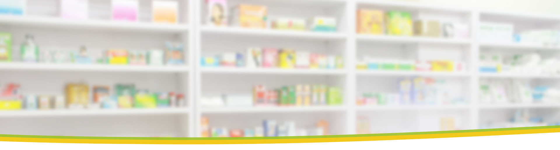 Regale mit Medikamente