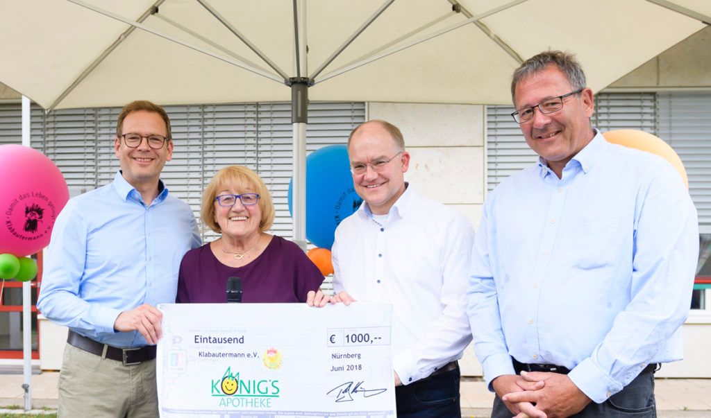 Spendenübergabe an den Klabautermann im Juni 2018