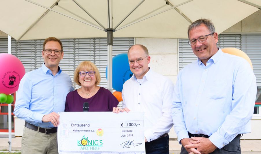 Spendenübergabe an den Klabautermann im Juni 2018