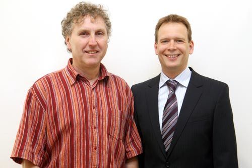 Ralf König und Dieter Bögler (li)