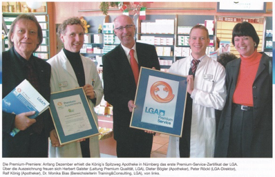Entgegennahme des LGA Premiumsiegels 2003