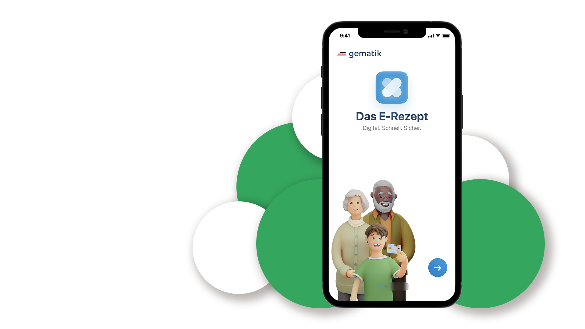 ERezept Startbild am Smartphone