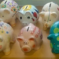 Sparschweinchen für die Königs Mark Spenden