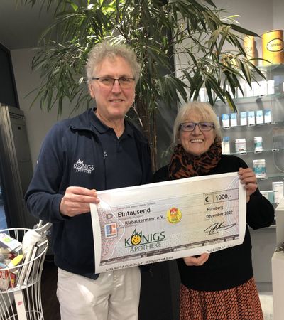 Spendenübergabe an Klabautermann e.V. im Dezember 22