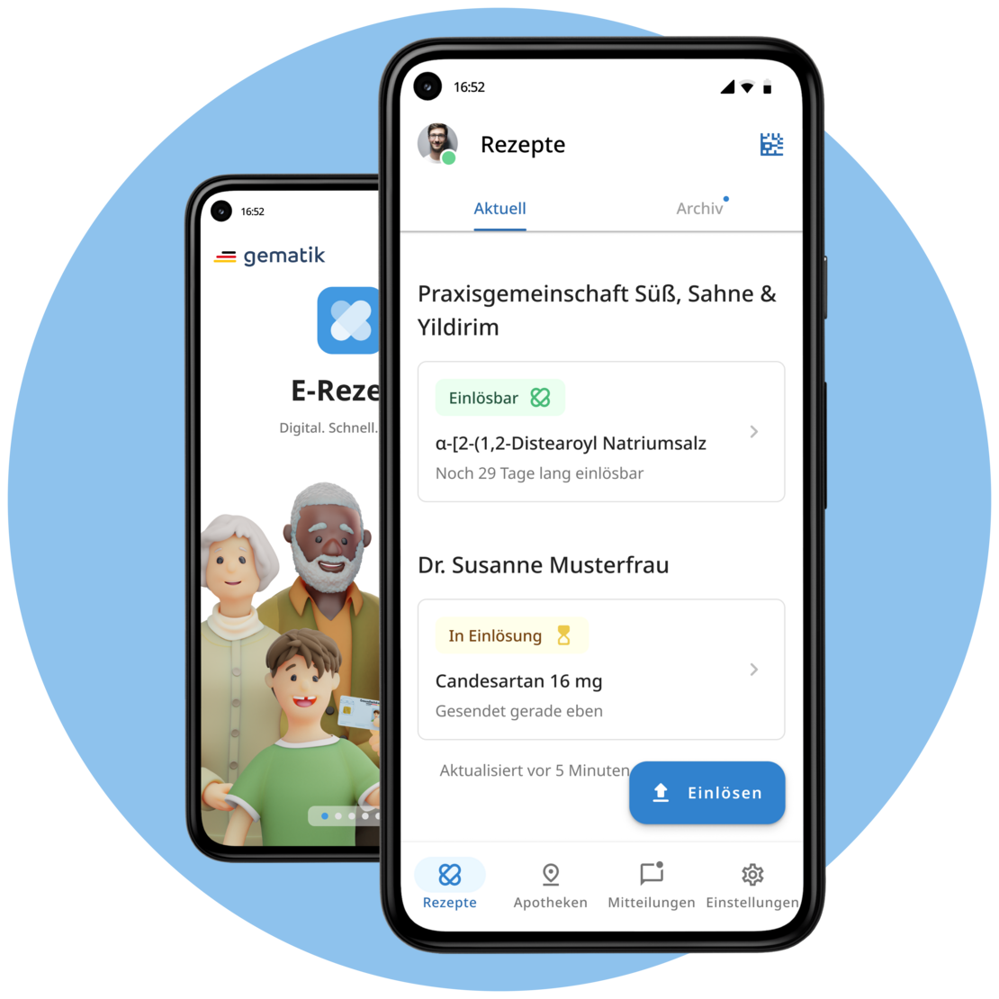E-Rezept Erklärung am Smartphone