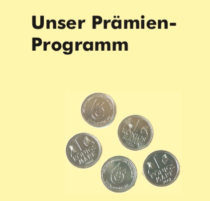 Button für Anzeige des Prämienprogramms