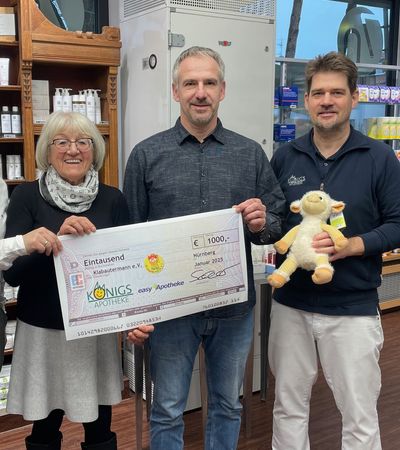 Spendenübergaben über 1000,-€ an den Klabautermann e.V. im Januar 2025