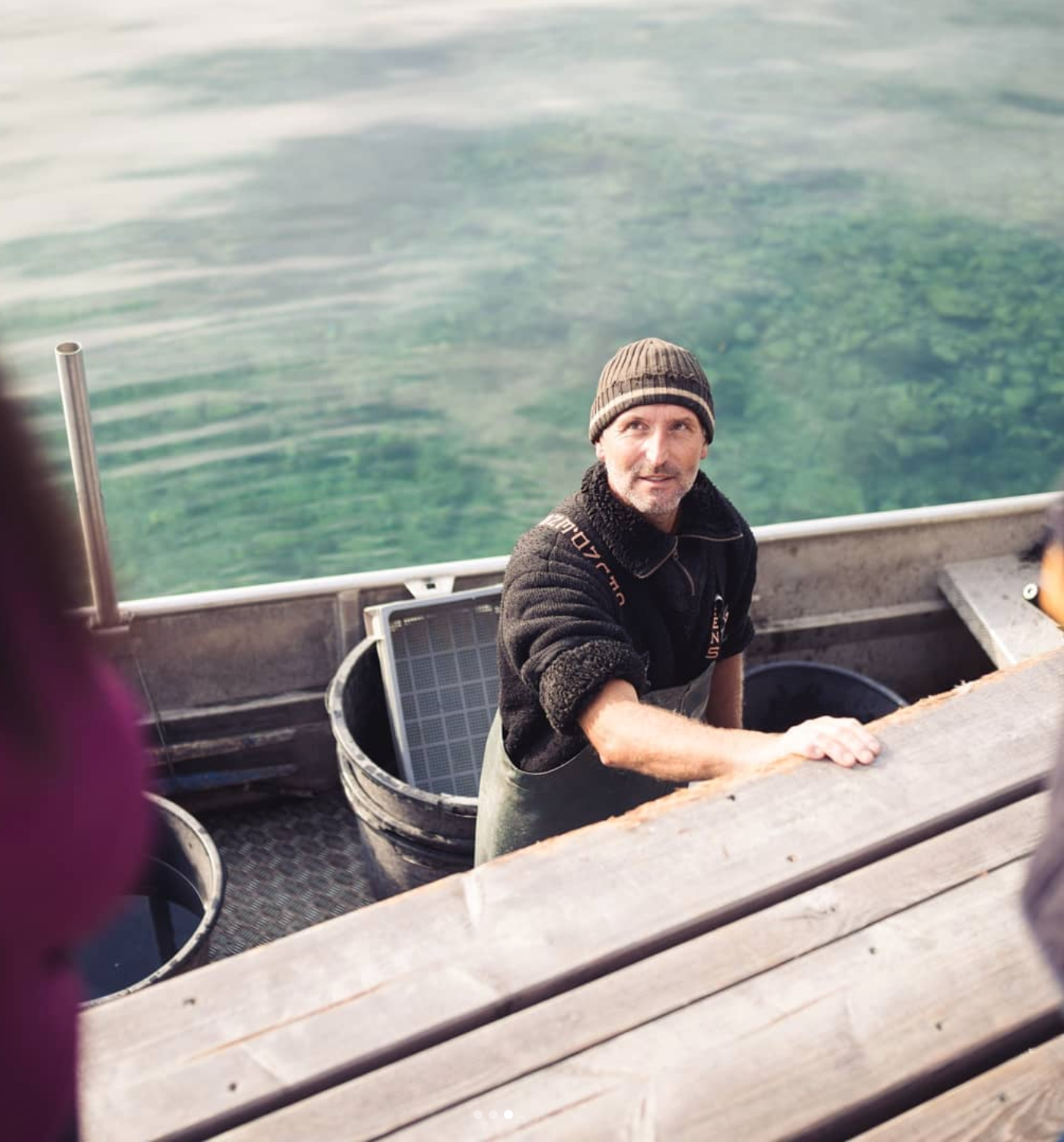 Fischer im Fischerboot