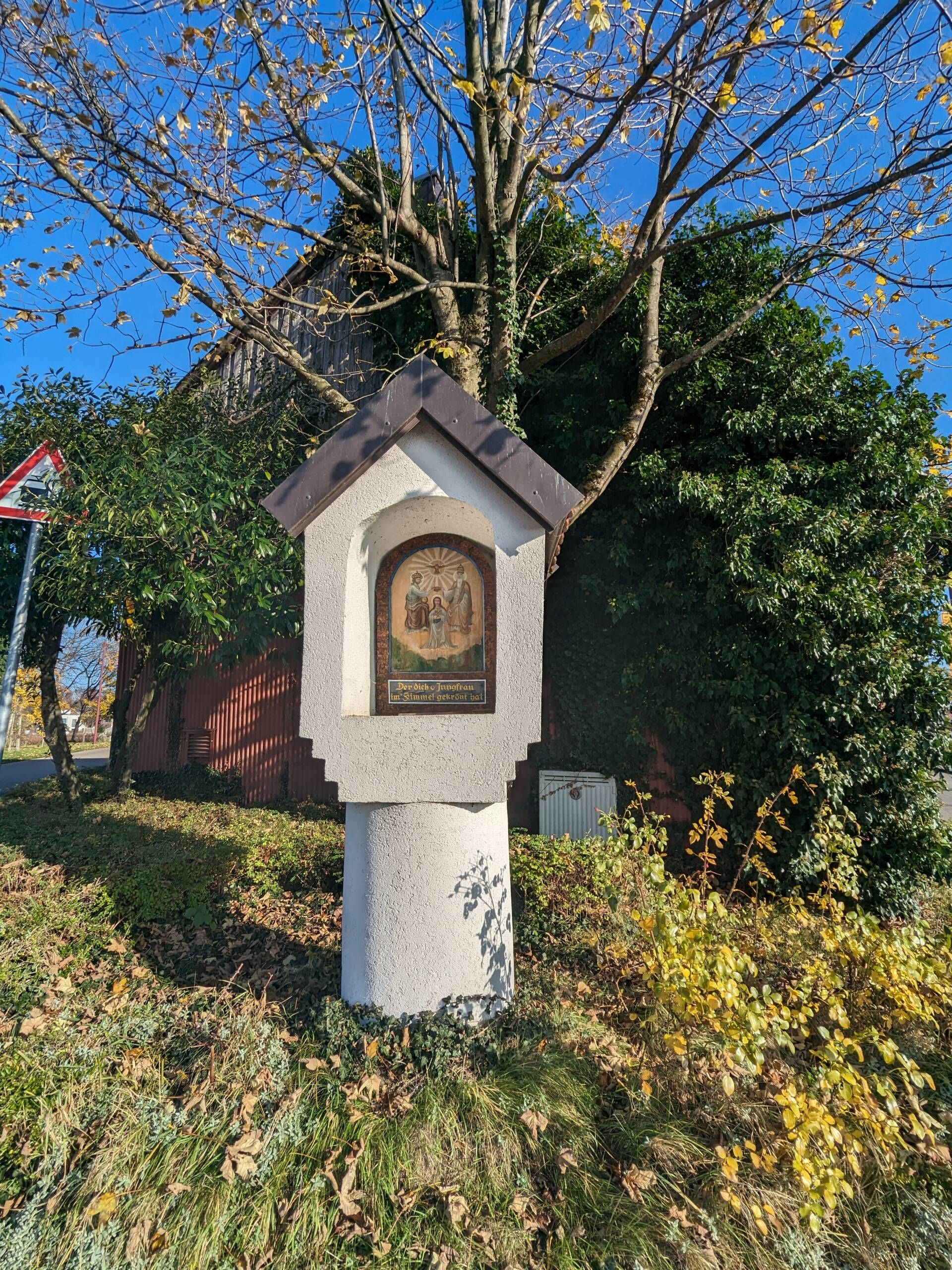 Bildstöckle mit Gemälde Jungfrau Maria..