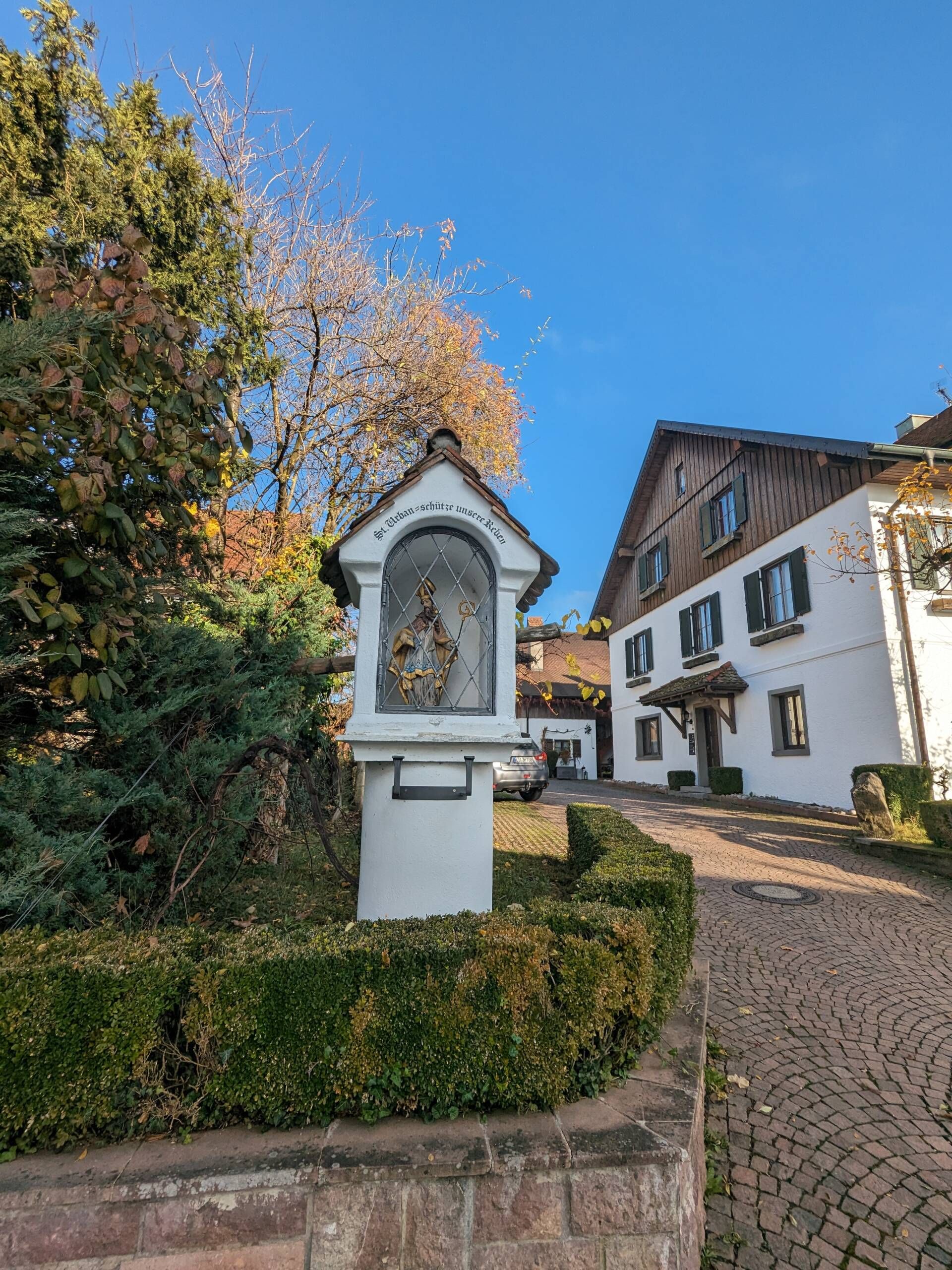 Bildstöckle mit Figur des heiligen Urban, 