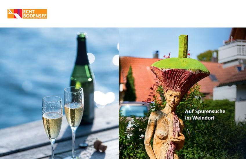 Umschlag der Dorfbroschüre "Auf Spurensuche im Weindorf"