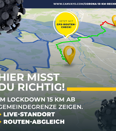 Cleveres Website-Tool Corona Radiusrechner