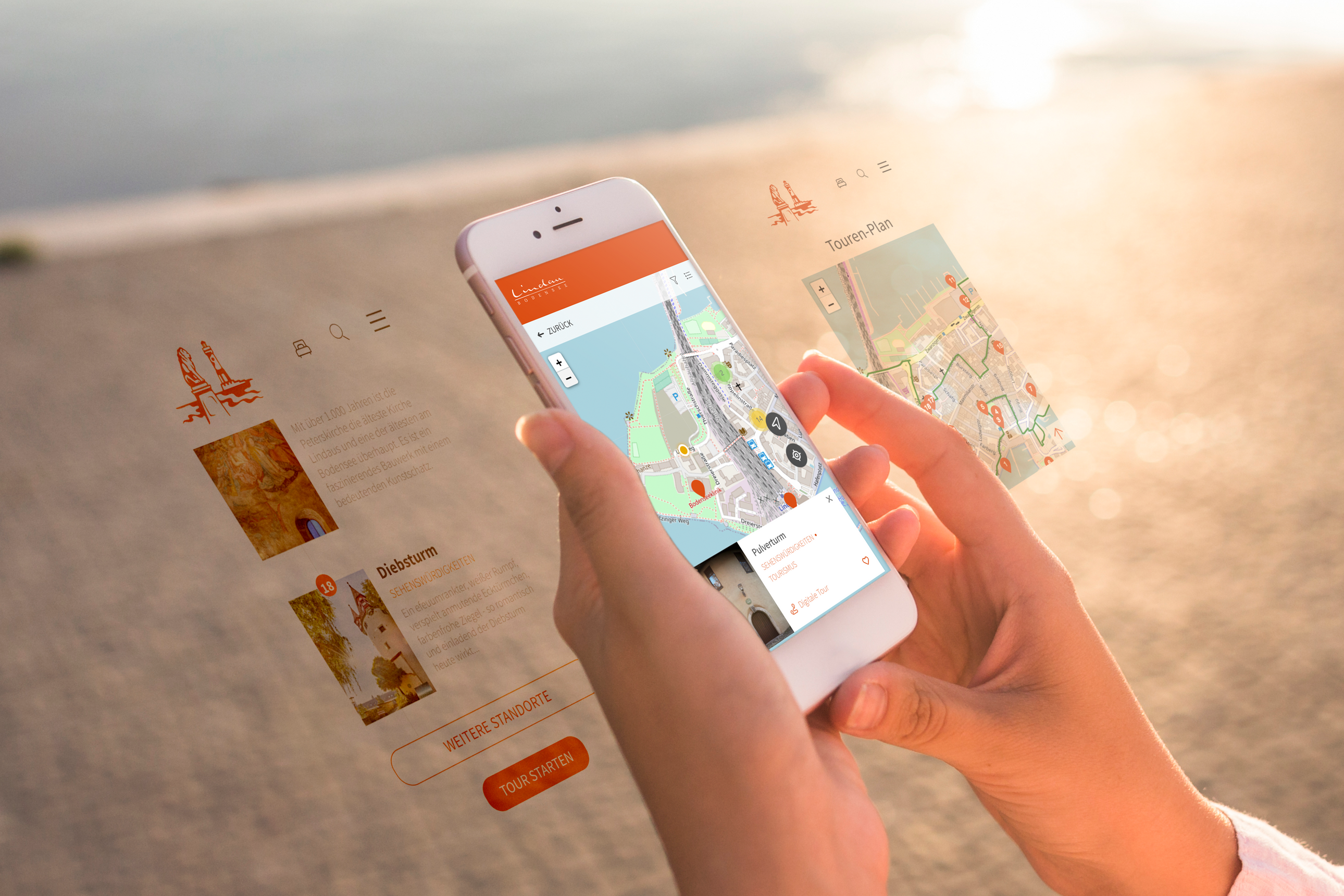 Mobile Ansicht digitaler Stadtrundgang