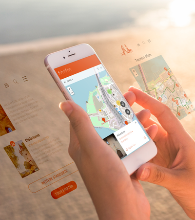 Mobile Ansicht digitaler Stadtrundgang