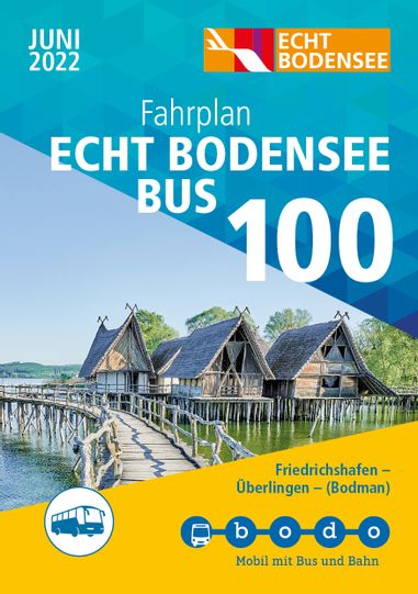 Abbildung Titelbild des Fahrplan " Echt Bodensee Bus 100"