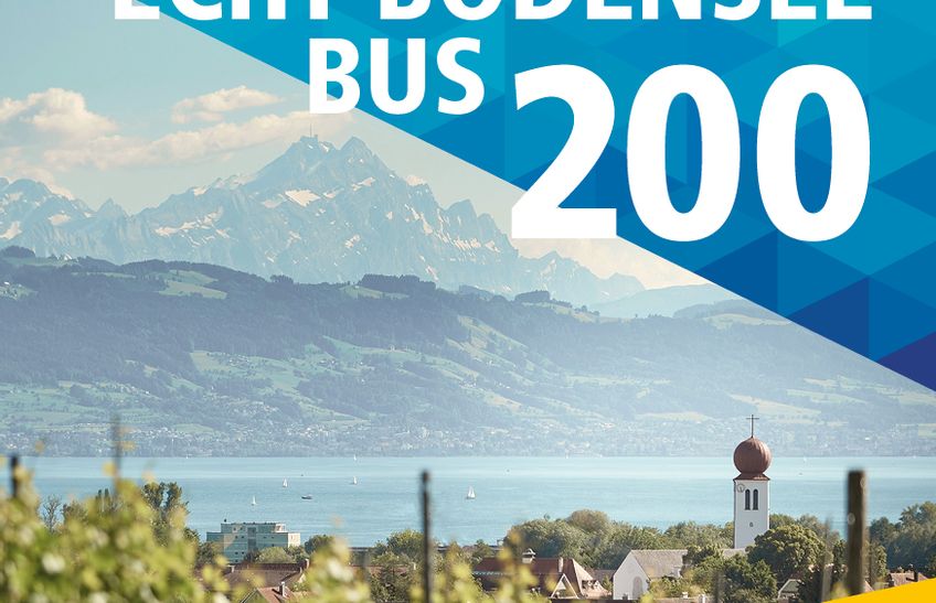 Abbildung Titelbild des Fahrplan " Echt Bodensee Bus 200"