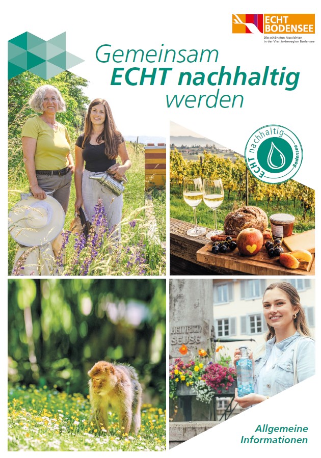 Titelbild Echt nachhaltig Infobroschüre