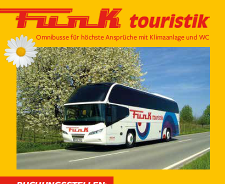 Busausflugsfahrten Funk Touristik 2024