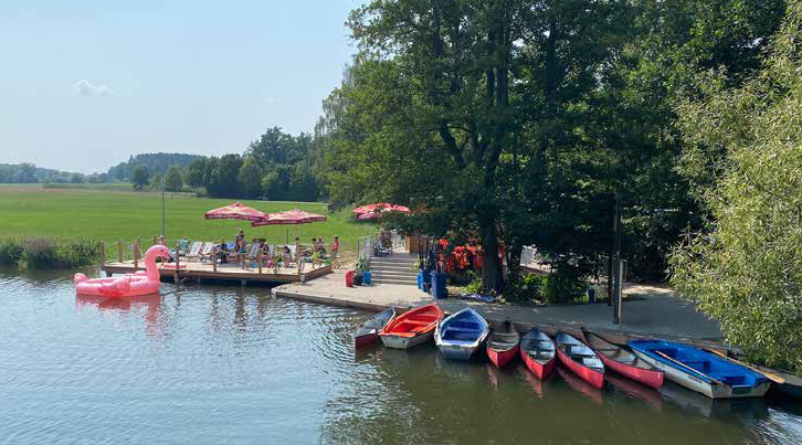Stand-Up-Paddling auf der REdnitz in der Region Nürnberg