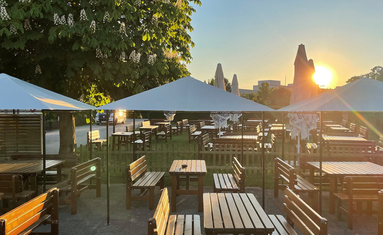 Biergarten im Glusterer