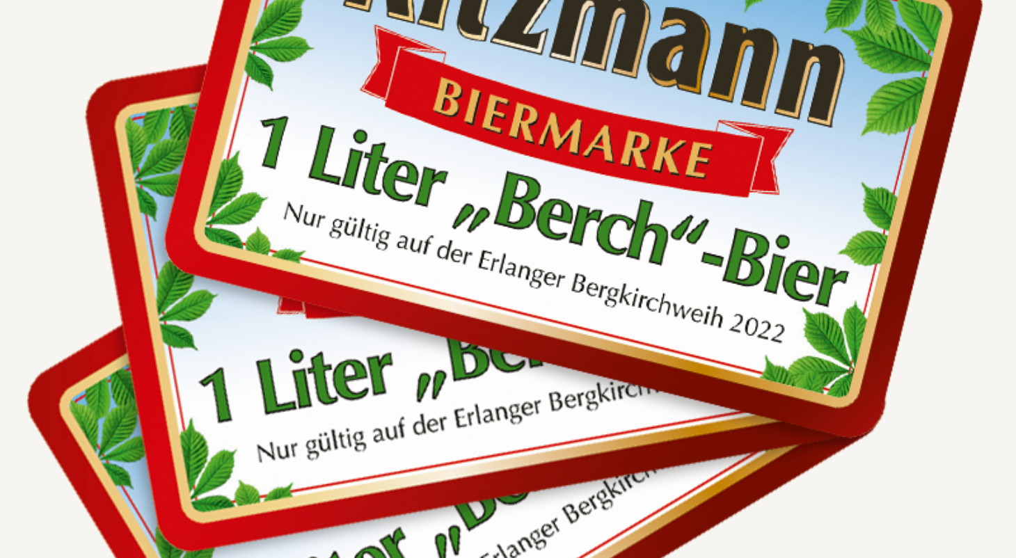 Verlosung von Kitzmann Biermarken für die Erlanger Bergkirchweih 2023