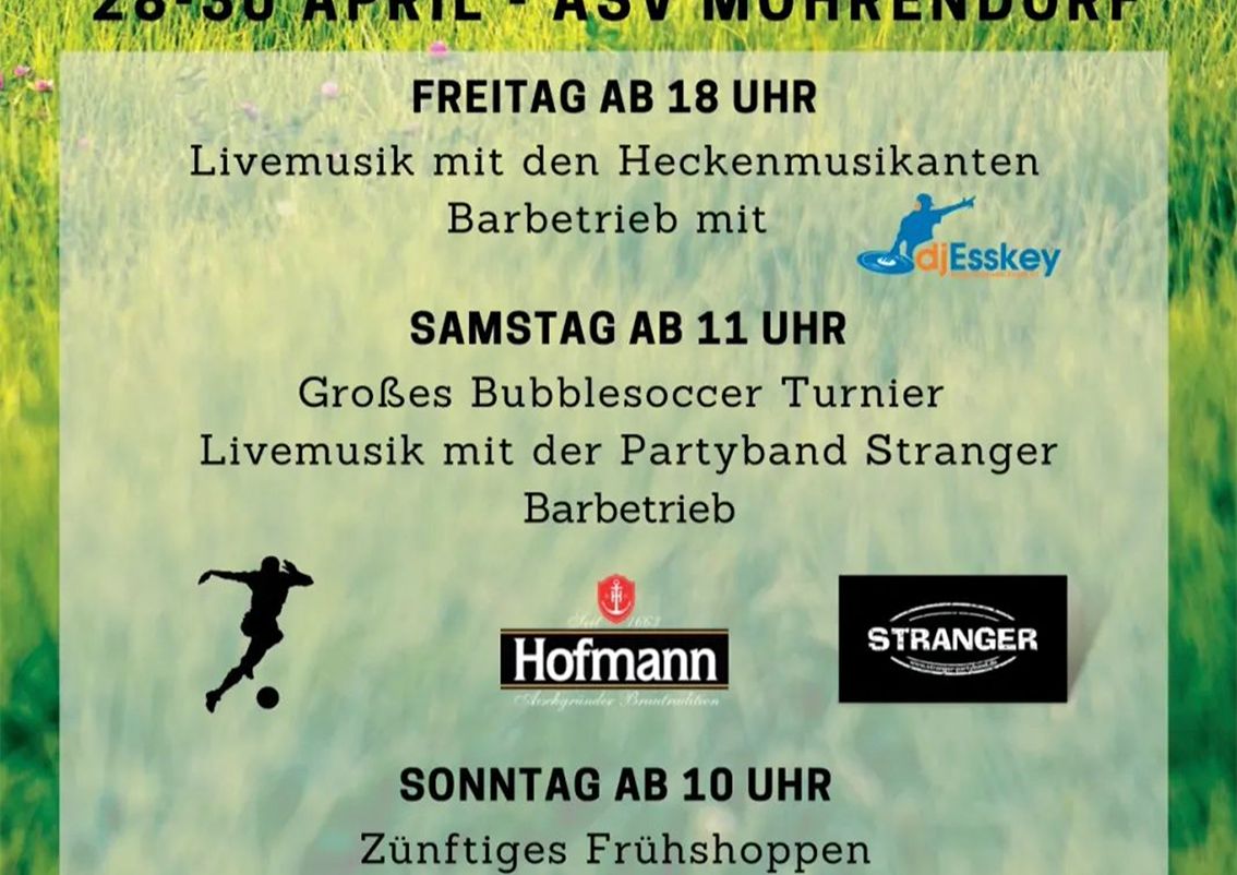 § Tage liveMusik , Festbetrieb und Partystimmung beim Frühlingsfest in Möhrendorf