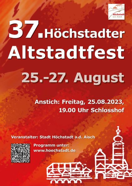 Höchstadter Altstadtfest- Livemusik auf vier Bühnen, Kinderflohmarkt, Jugendprogramm & Handwerkermarkt