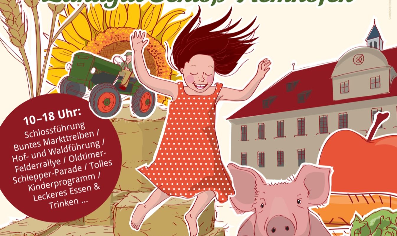 Am So. 10.9.23 steigt das Hoffest der Abokiste des Landguts Schloß Hemhofen