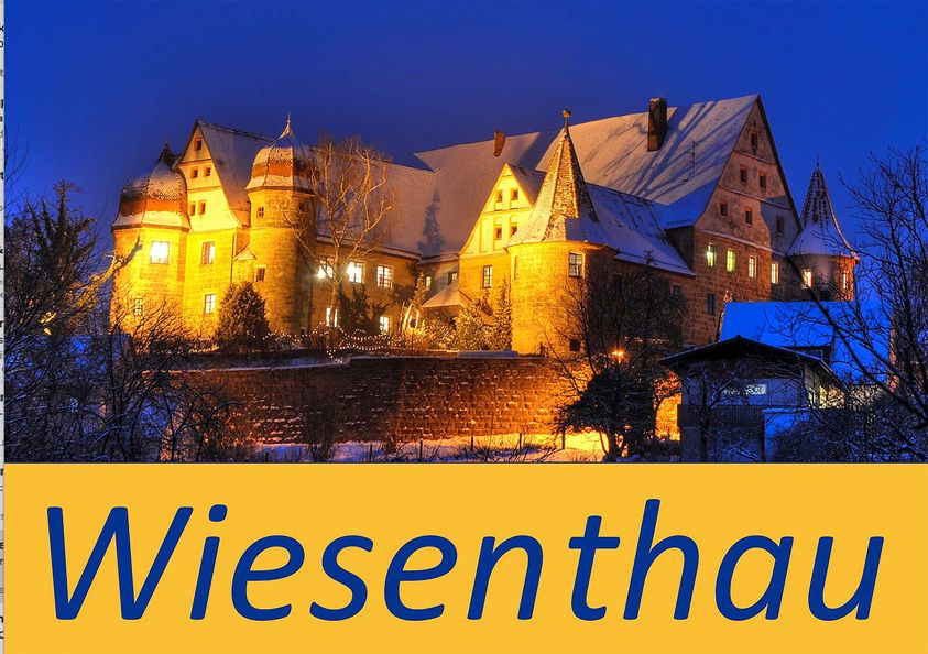 Weihnachtszauber auf Schloss Wiesenthau Künstlermarkt + Weihnachtsmarkt am 22 + 23.11 und 1 und 2 Adventswochenende