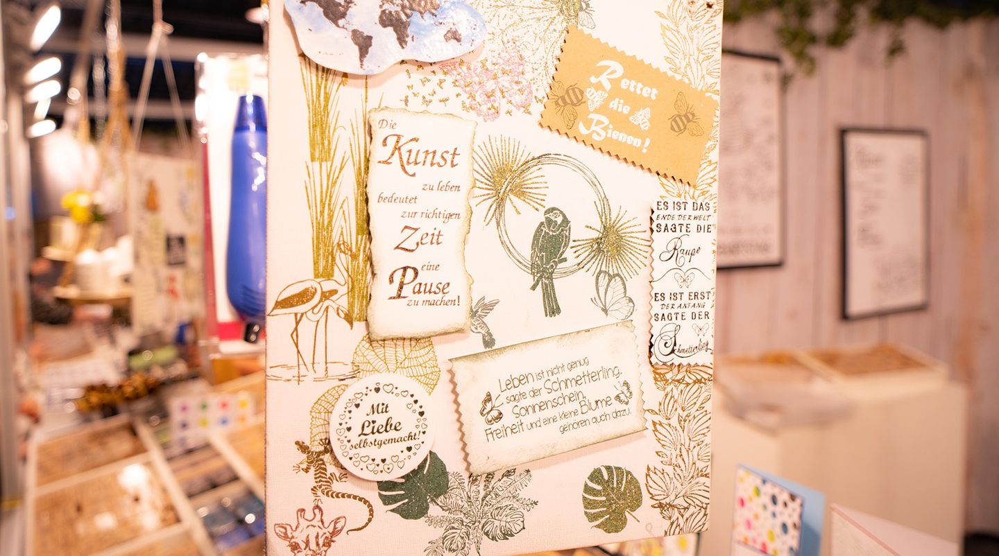 Die Messe Erlangen Kreativ verwandelt die Heinrich-Lades-Halle am Sa. 2. und So.3.3.24 in ein Kreativparadies