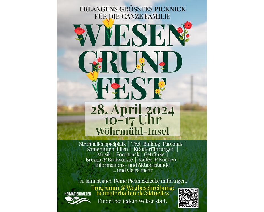 Komm zu Erlangens größtem Picknick, das Wiesengrundfest