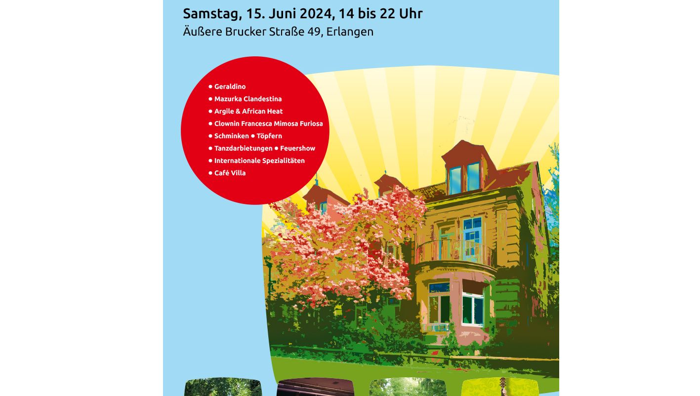 Jubiläumsfest: 40 Jahre Stadtteiltreff "Die Villa" in Erlangen