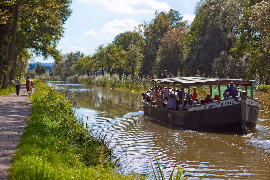 Mit 2 PS am Kanal unterwegs - trendeln in Berching