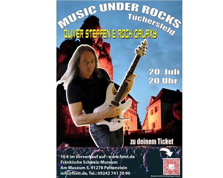 Music under Rocks - Rockkonzert in Tüchersfeld am 20.7.24