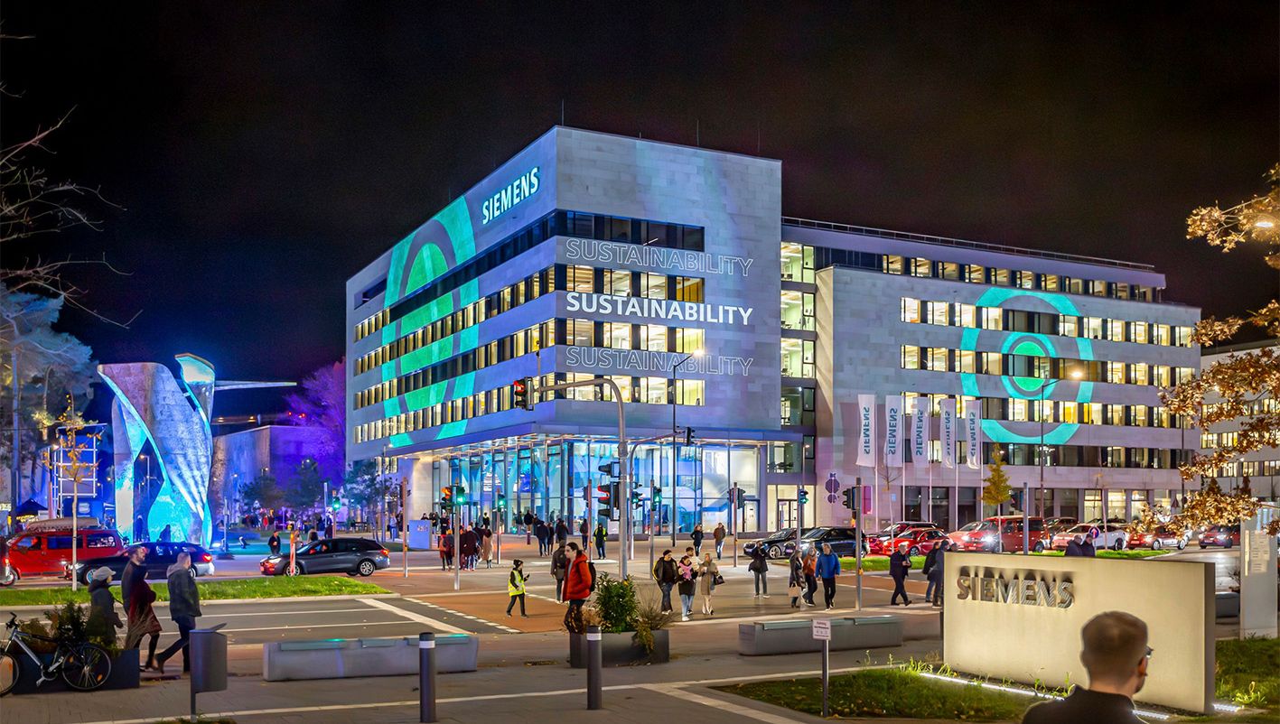 Lichterfest auf dem Siemens Campus Erlangen: Ein magisches Lichtspektakel