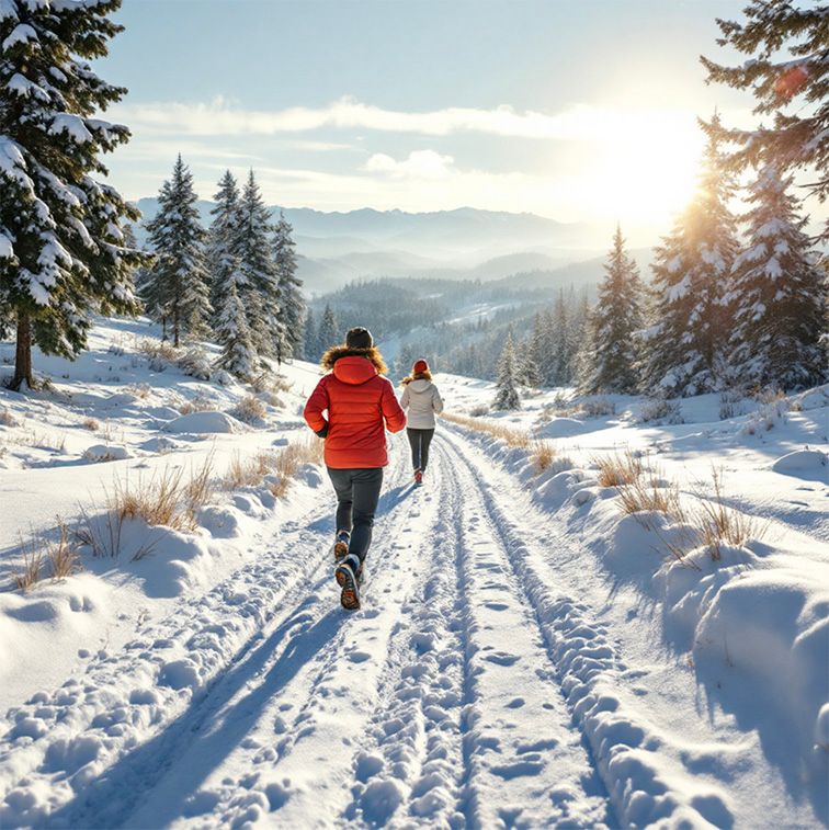 Motivierte Läufer trotzen der Kälte: Laufen im Winter mit AOK, Run and Hike und Team Schamel