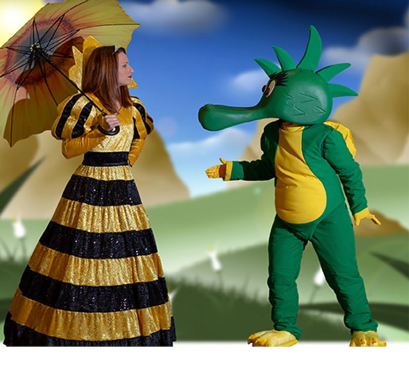 Tabaluga und Lilli Musical in Erlangen: Drache und Eisprinzessin auf der Bühne der Heinrich-Lades-Halle