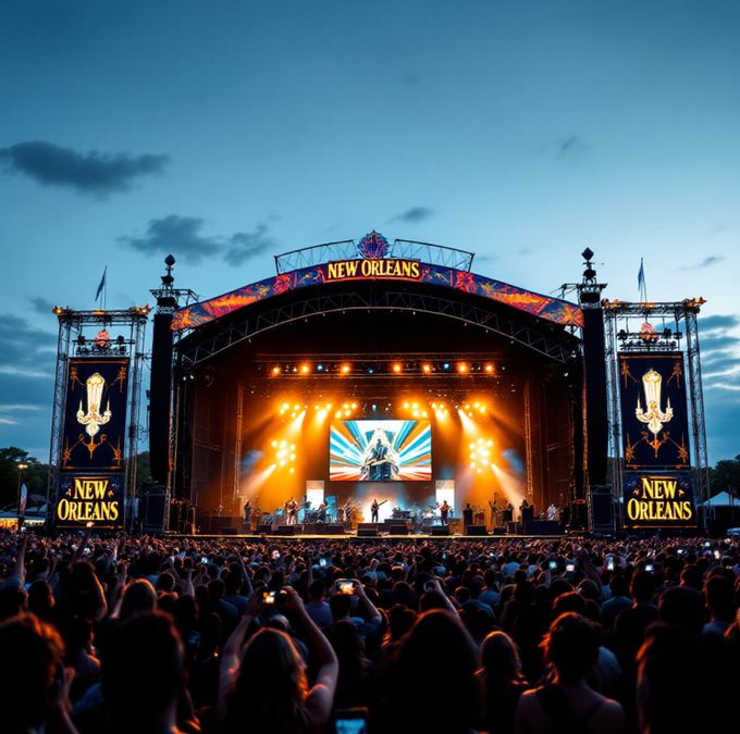 Feiernde Zuschauer vor der Bühne beim New Orleans Festival Fürth 2026 auf der Fürther Freiheit