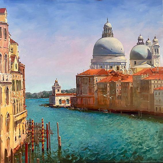 Ein Vorgeschmack auf die Ausstellung „Bella Italia“: Die Sehnsucht nach dem Süden, eingefangen auf Leinwand, erwartet Sie im Museum Weißes Schloss Heroldsberg.