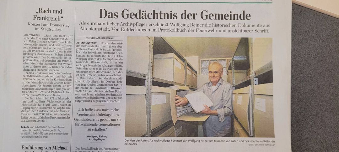 Archivpfleger im Ruhestand