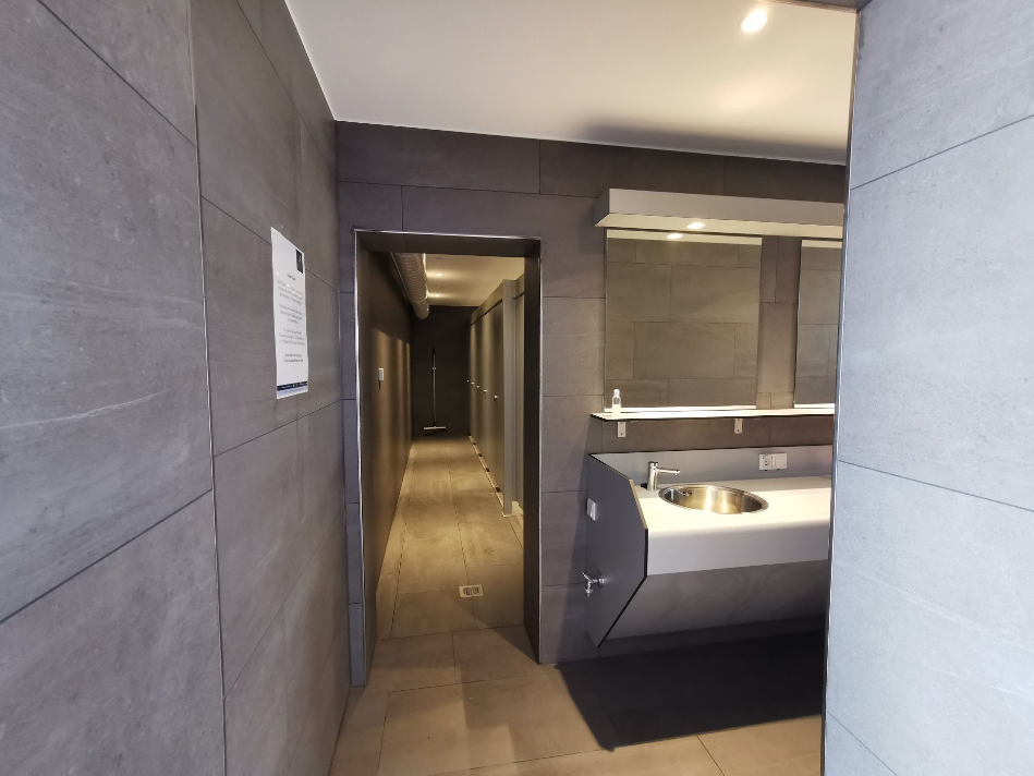 Sanitärgebäude Ost auf dem Campingplatz Westerland