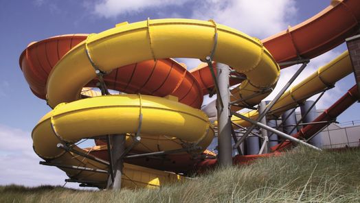 Rutschen der Sylter Welle