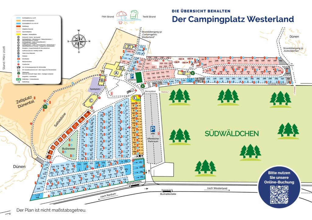 Platzplan Campingplatz Westerland