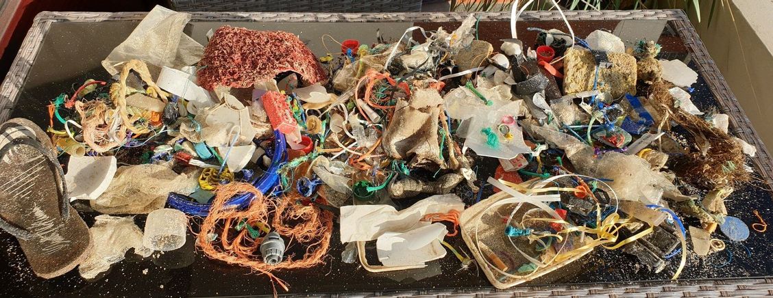 Müllsammeln am Weststrand von Sylt