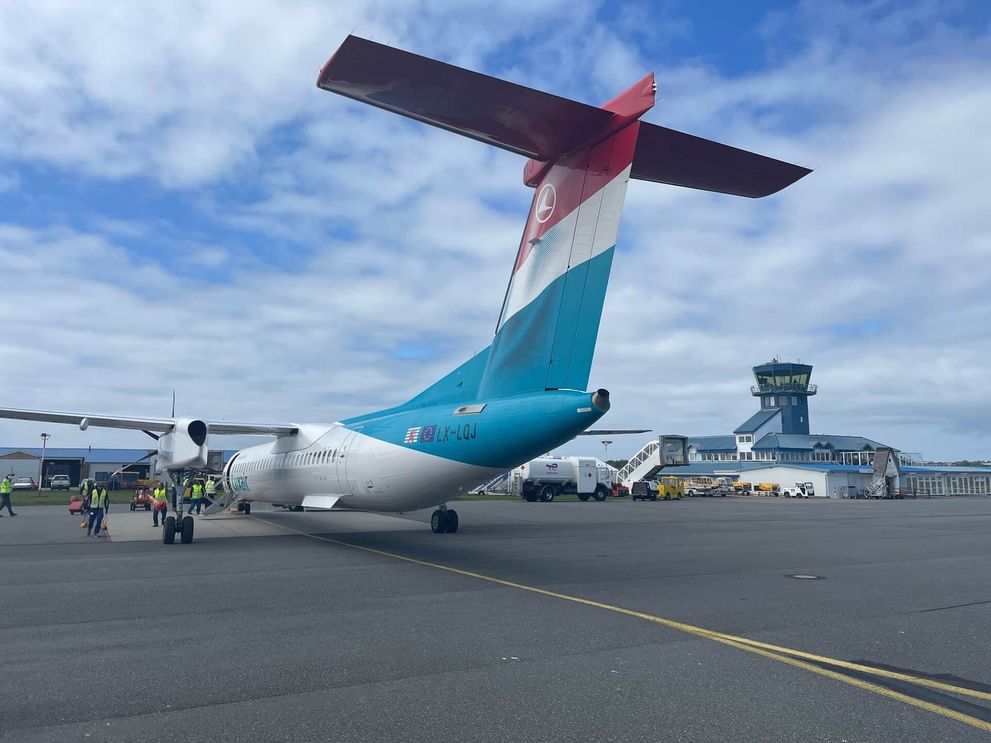 Flughafen Sylt Luxemburg Erstflug Luxair